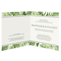 Trouwkaarten met Botanisch thema - trouwkaart LCT183