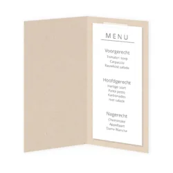 Moderne Menukaart kraft