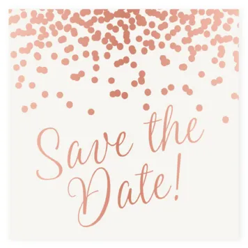 Save the date rose stippen