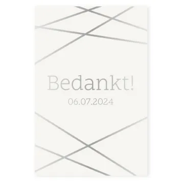 Bedankkaart strepen