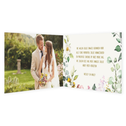 Bedankkaartjes voor jullie bruiloft - trouwkaart LCT231_bk