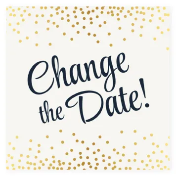 Change the date kaart stippen goud