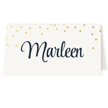 Tafelkaart stippen goud
