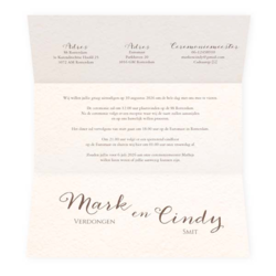 Bruiloft uitnodigingen collectie - trouwkaart LCT338