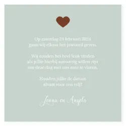 Save the date oud groen