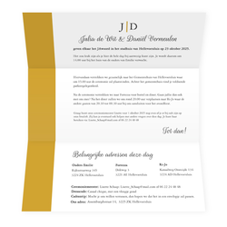 Bruiloft uitnodigingen collectie - trouwkaart LCT262