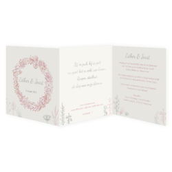 Bruiloft uitnodigingen collectie - trouwkaart LCT279