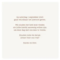 Save the date foto