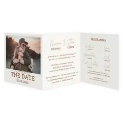 Trouwkaart foto save the date