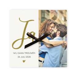 Bruiloft uitnodigingen collectie - trouwkaart LCT294