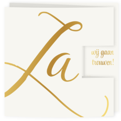 Gouden trouwkaarten - trouwkaart LCT268