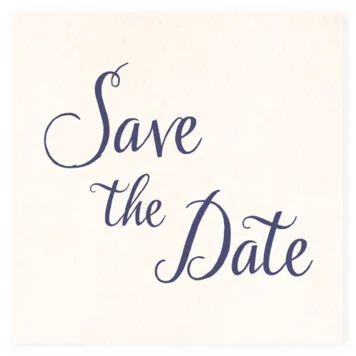 Save the date kaart structuurpapier