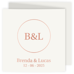 Bruiloft uitnodigingen collectie - trouwkaart LCT283