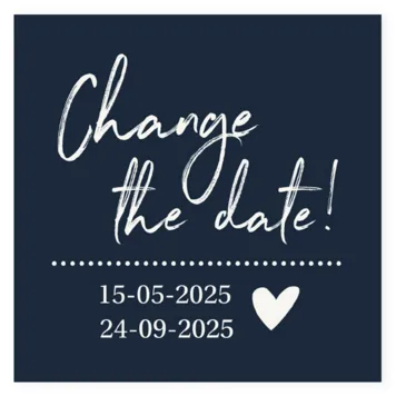 Change the date kaart blauw