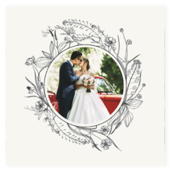 Bedankkaartjes voor jullie bruiloft - trouwkaart LCT281_bk