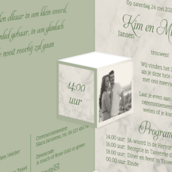 Bruiloft uitnodigingen collectie - trouwkaart LCT269