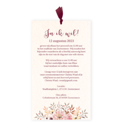 Bruiloft uitnodigingen collectie - trouwkaart LCT302