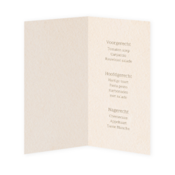 Menukaarten voor jullie bruiloft - trouwkaart LCT314_mk