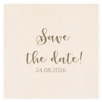 Save the date kraft structuur