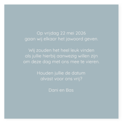 Save/Change the date kaarten - trouwkaart LCT336_ak