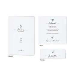Trouwkaart Elegant met kant