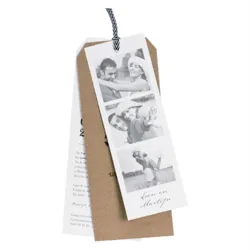 Trouwkaart Filmstrip met eco kaart
