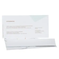Trouwkaart Huwelijksuitnodiging in marmerlook met goud en mint