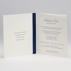 Bruiloft uitnodigingen collectie - trouwkaart 106103
