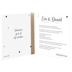 Bruiloft uitnodigingen collectie - trouwkaart LCT122