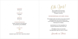 Trouwkaarten typografisch - trouwkaart 222006-00