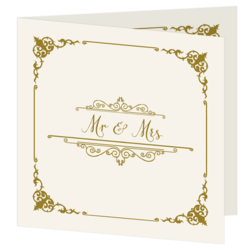 Bruiloft uitnodigingen collectie - trouwkaart LCT121