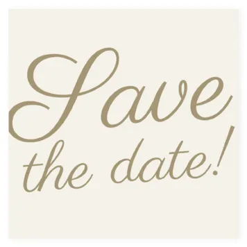 Save the date kaart parelmoerpapier