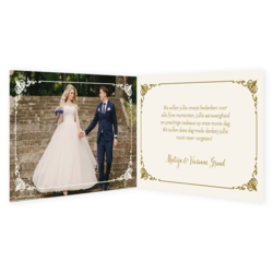 Bedankkaartjes voor jullie bruiloft - trouwkaart LCT121_bk