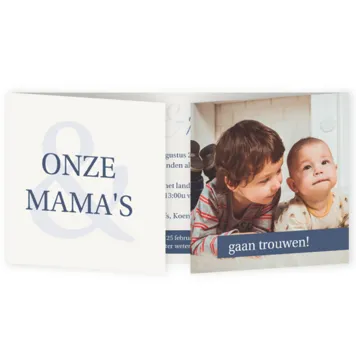 Foto trouwkaart ouders gaan trouwen