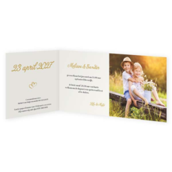 Bruiloft uitnodigingen collectie - trouwkaart LCF001