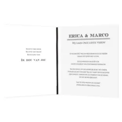 Zwart-wit met label
