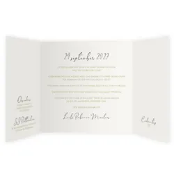 Jubileumkaart boekje met foliedruk spetters
