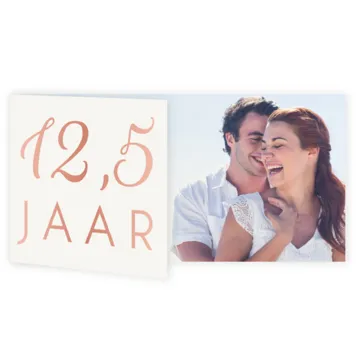Jubileum fotokaart folie