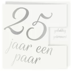 Jubileum drieluik zilver met foto's
