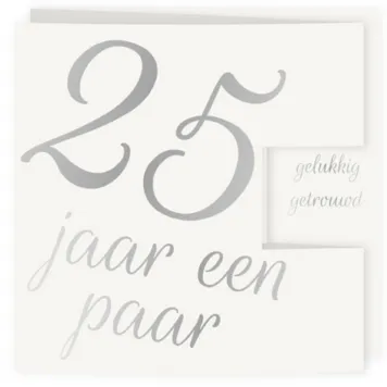 Jubileum drieluik zilver met foto's