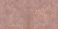 Huwelijkskaart - Roségoudfolie op velvet textuur