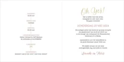 Huwelijkskaart - Roségoudfolie op velvet textuur
