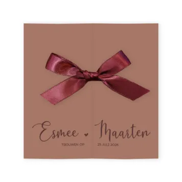 Ton sur ton - Oud roze met Bordeaux