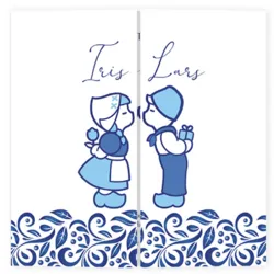 Trouwkaart - Delfts Blauw