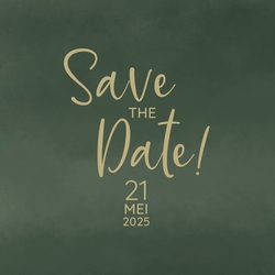Save the Date - Stijlvol groen