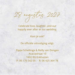 Save the date kaart - veldbloemen