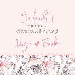  Kadokaartje - Vintage bloemen